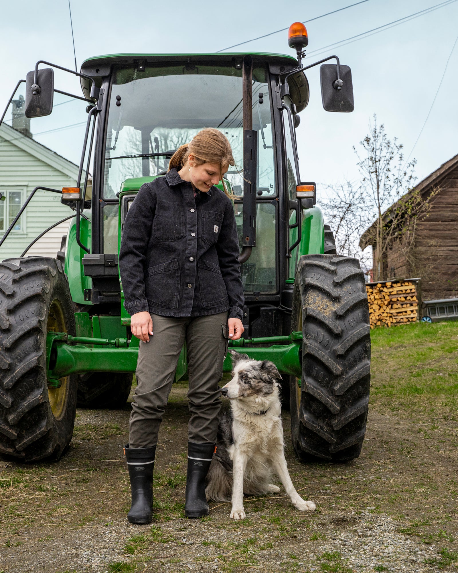 Cargobukse i bomull - Bukser - Mørk oliven | Flor - 6