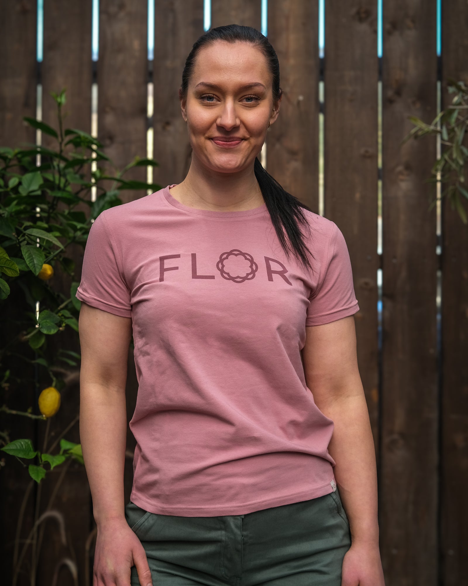 Flor logo t - skjorte - T - skjorte - Lys rose | Flor - 1