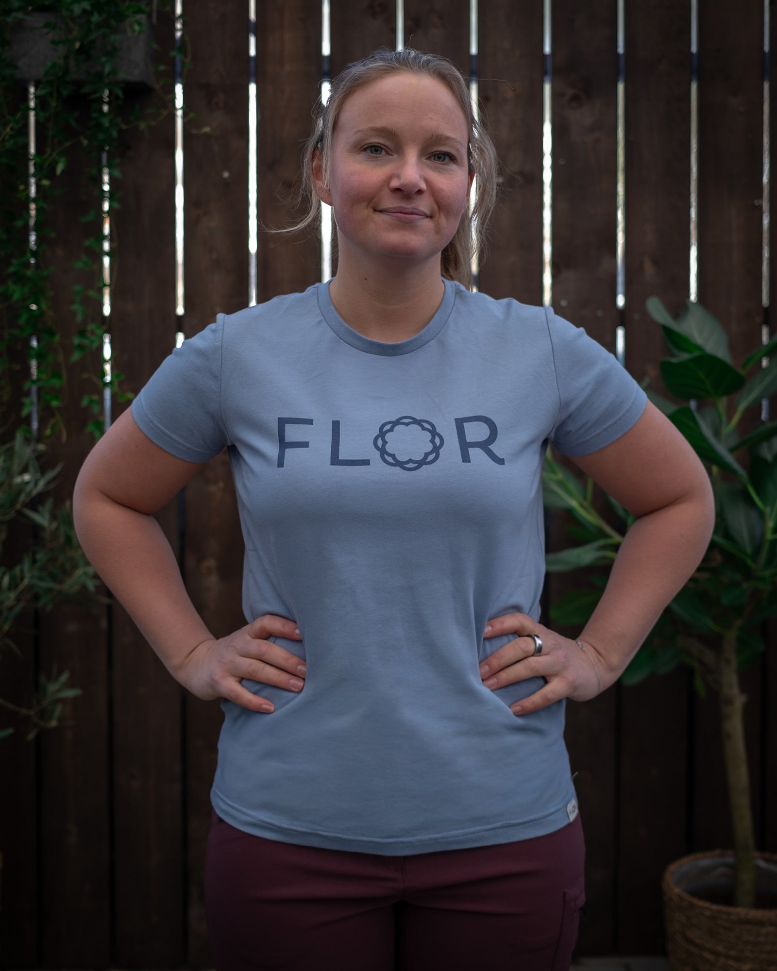 Flor logo t - skjorte - T - skjorte - Lys blå | Flor - 8