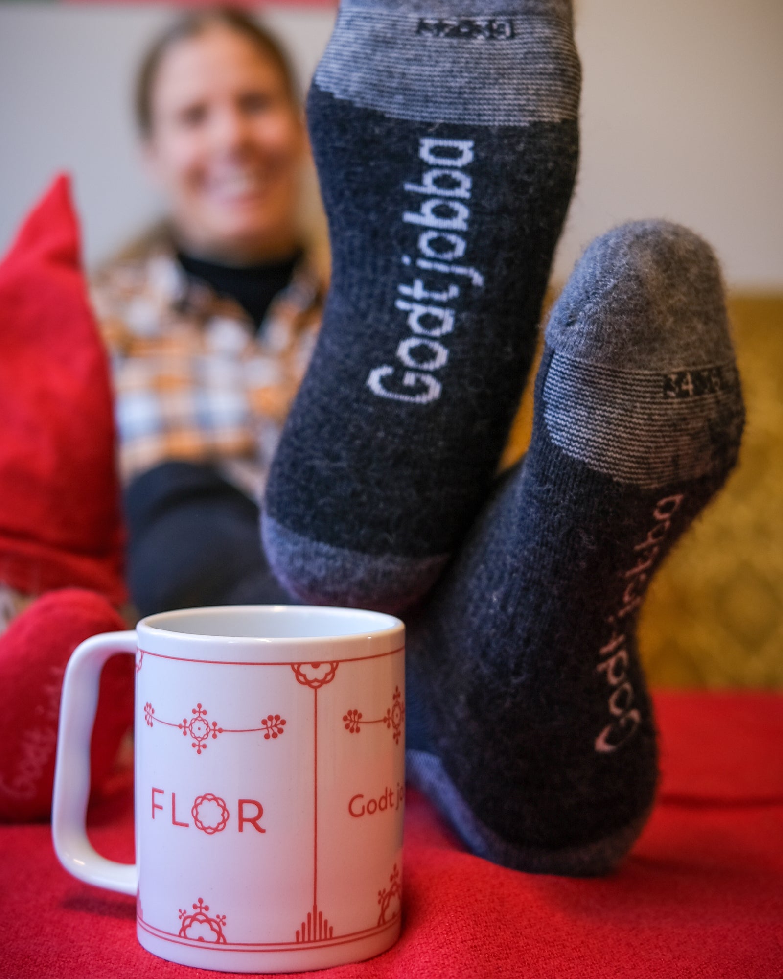 Ullsokk med skryt, 2-pk - Sokker - Skogsgrønn / Svart | Flor - 4