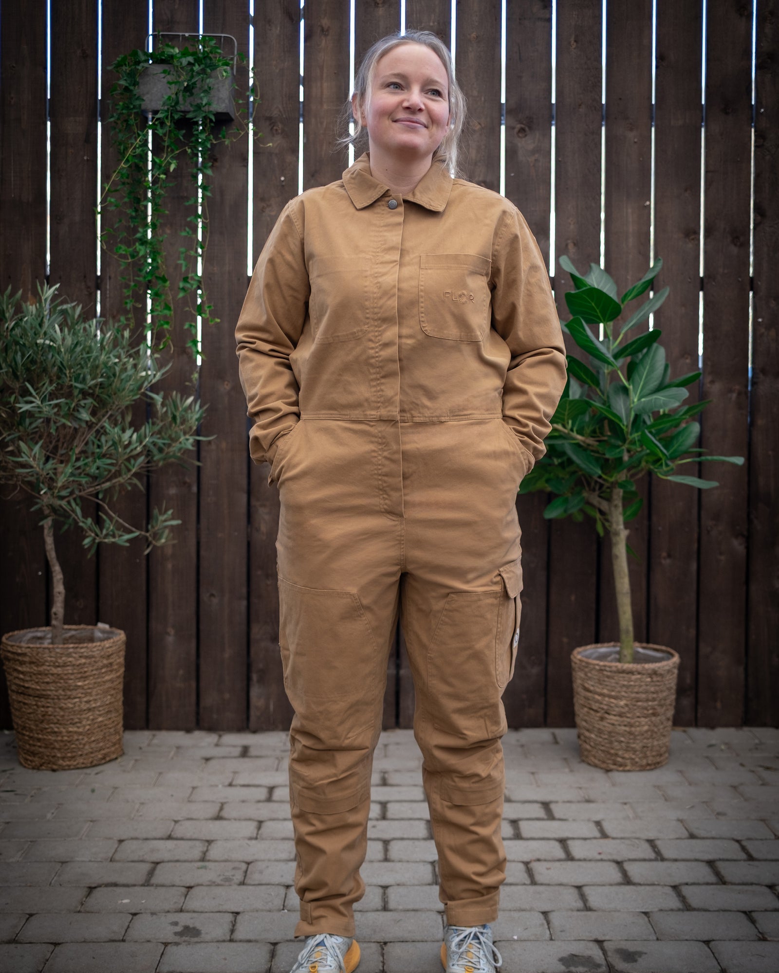 Kjeledress i bomull - Kjeledress - Lys brun | Flor - 1