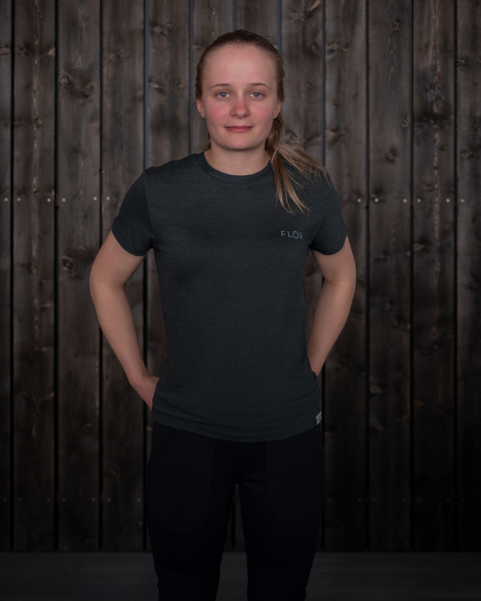Lett ull t-skjorte - T-skjorte - Grønn - t-skjorte | Flor
