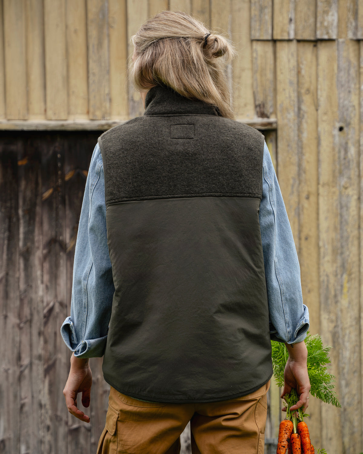 Lun ullfleecevest - Vest - Mørk oliven | Flor - 7