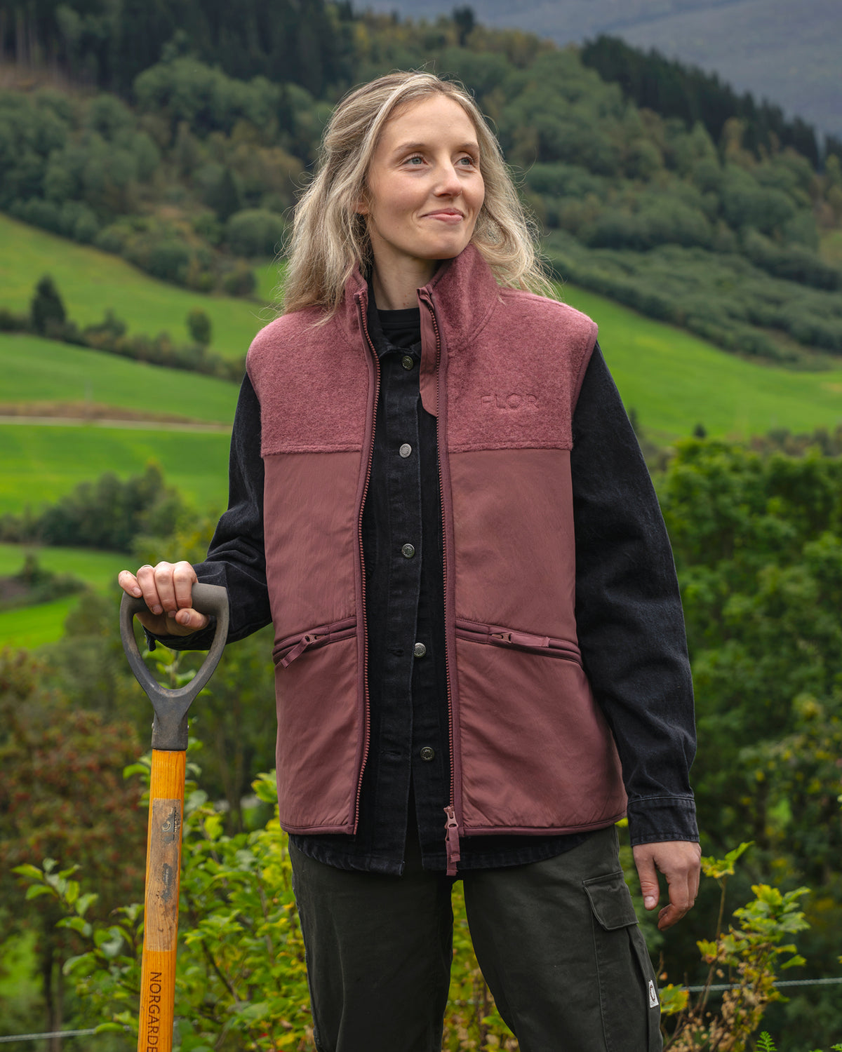Lun ullfleecevest - Vest - Mørk oliven | Flor - 2