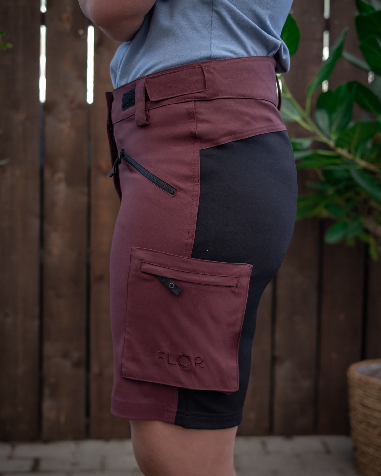 Slåttonn arbeidsshorts - Shorts - Burgunder | Flor - 2