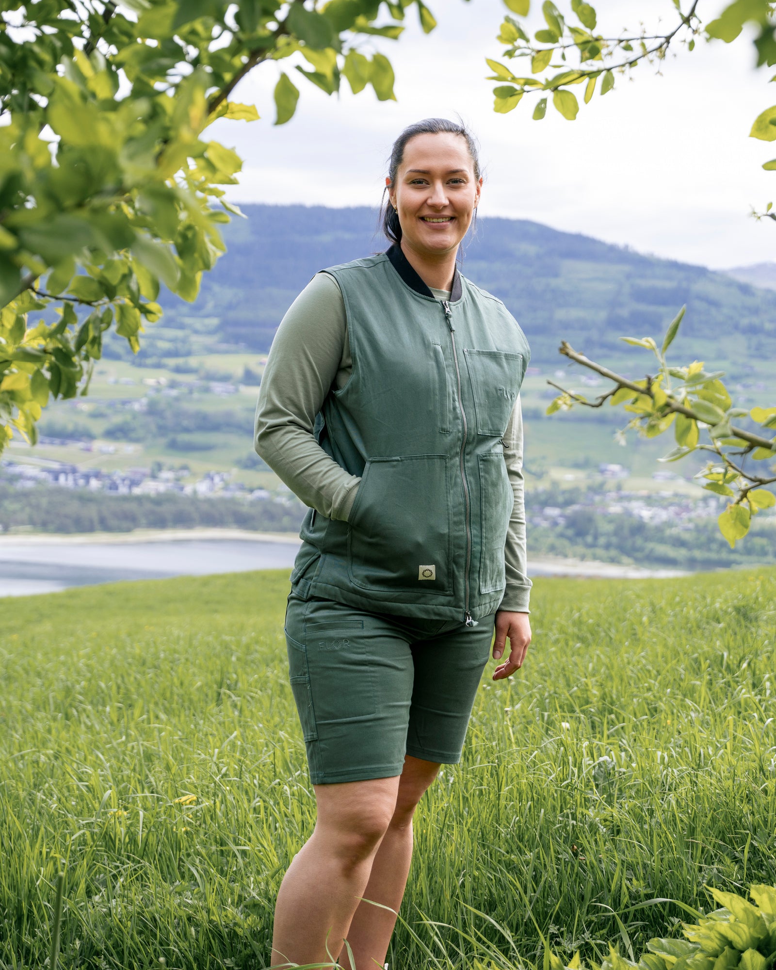Solskin arbeidsshorts - Shorts - Furugrønn | Flor - 7