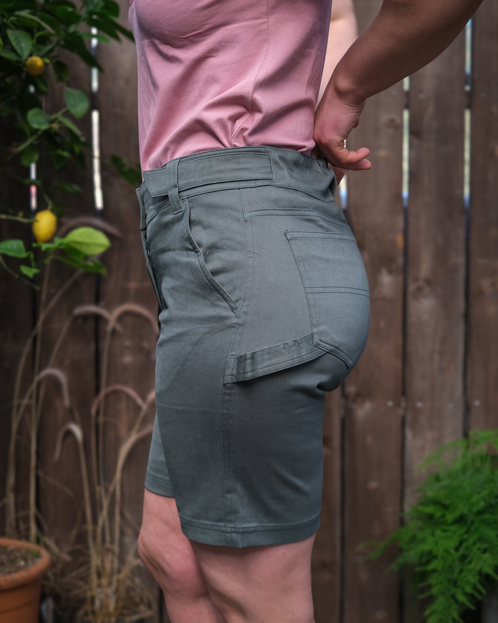 Solskin arbeidsshorts - Shorts - Furugrønn | Flor - 15