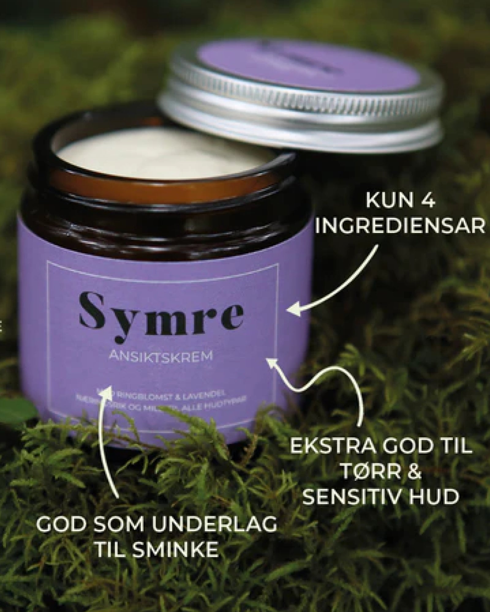 Symre ansiktskrem med ringblomst og lavendel - Tilbehør - | Flor - 2
