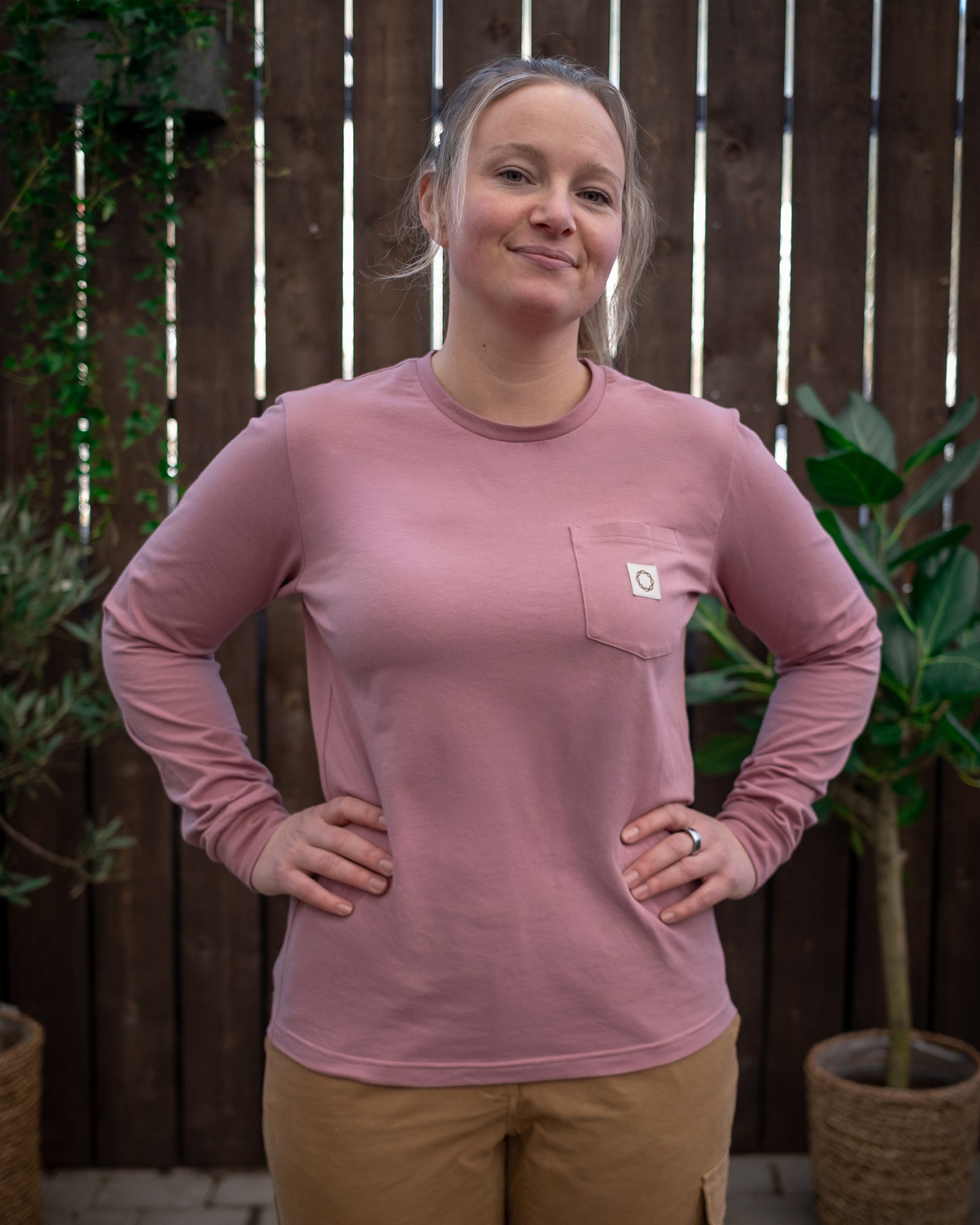 Vår bomullsgenser - Genser - Lys rose | Flor - 1